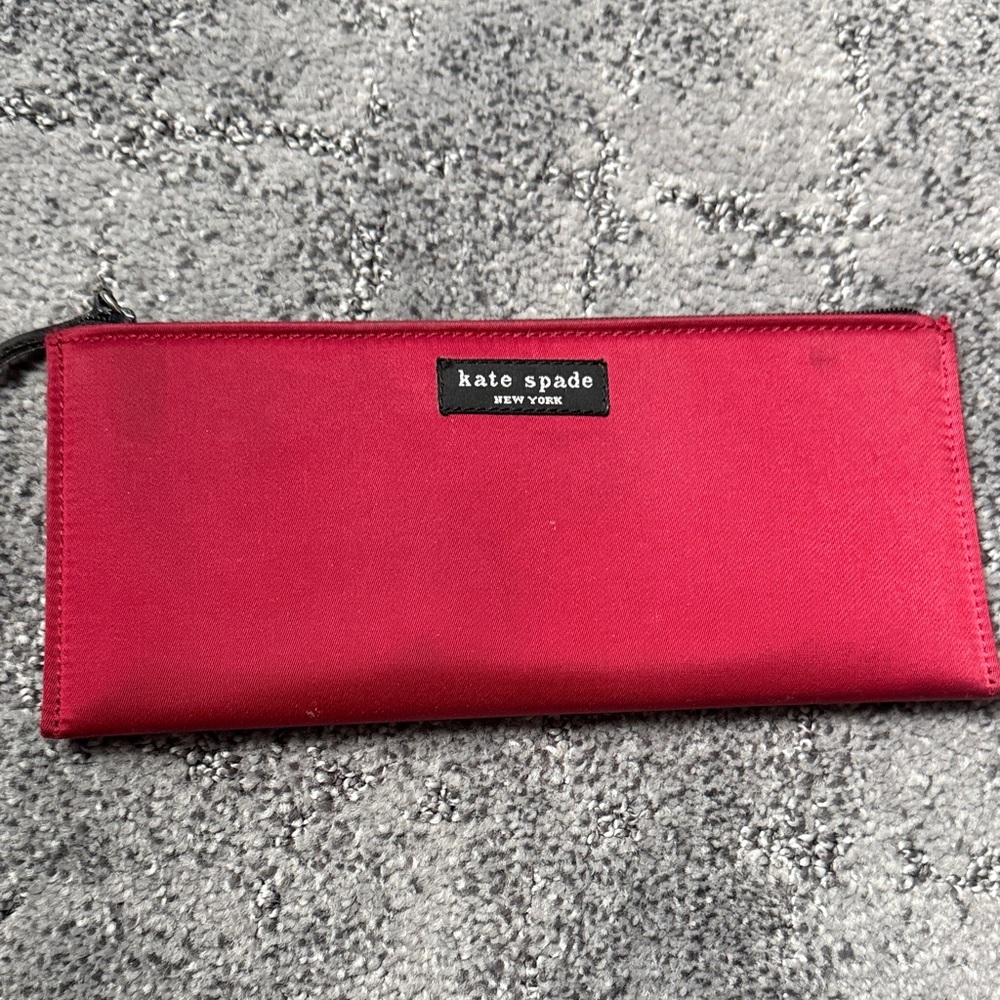 Kate Spade retro red pencil makeup bag